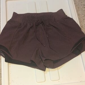 MPG Women's Plum Athletic Drawstring Shorts